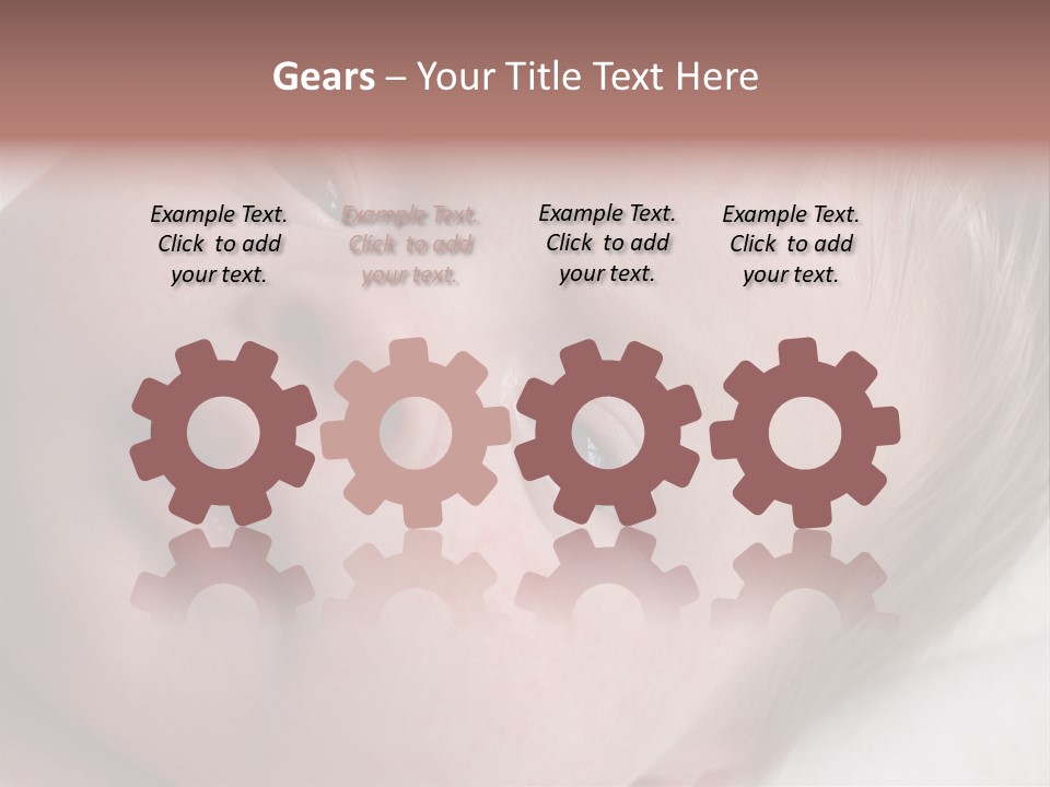 Baby With Rash PowerPoint Template