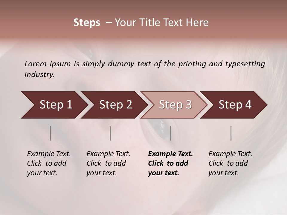 Baby With Rash PowerPoint Template