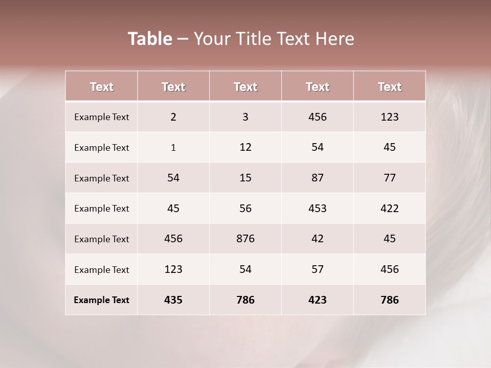 Baby With Rash PowerPoint Template