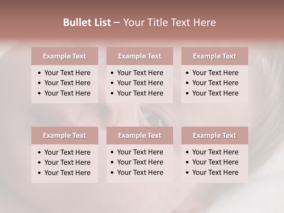 Baby With Rash PowerPoint Template