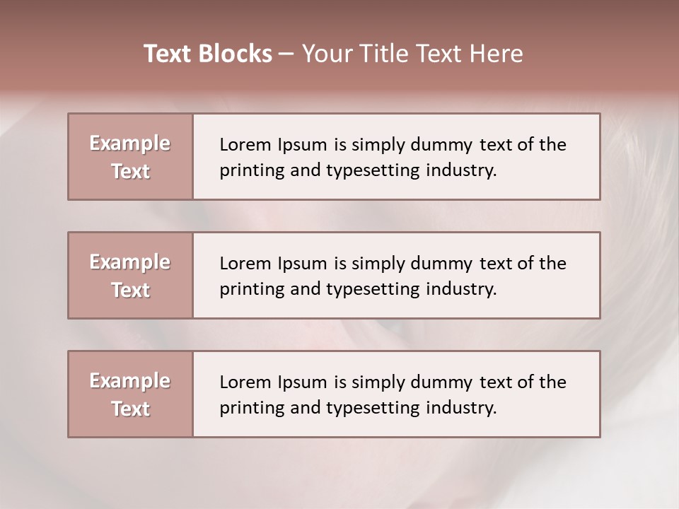 Baby With Rash PowerPoint Template
