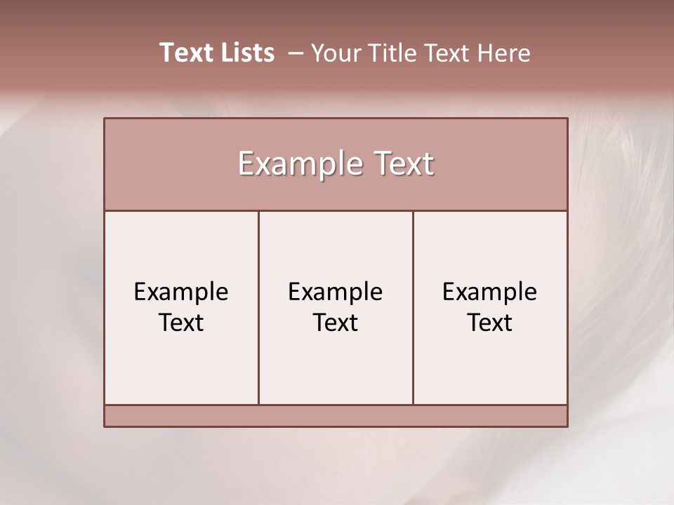 Baby With Rash PowerPoint Template