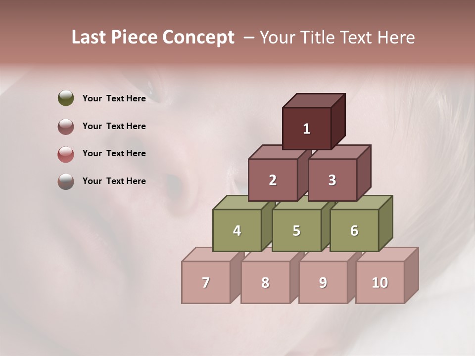 Baby With Rash PowerPoint Template