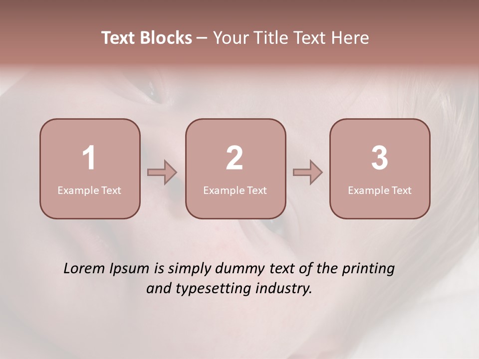 Baby With Rash PowerPoint Template