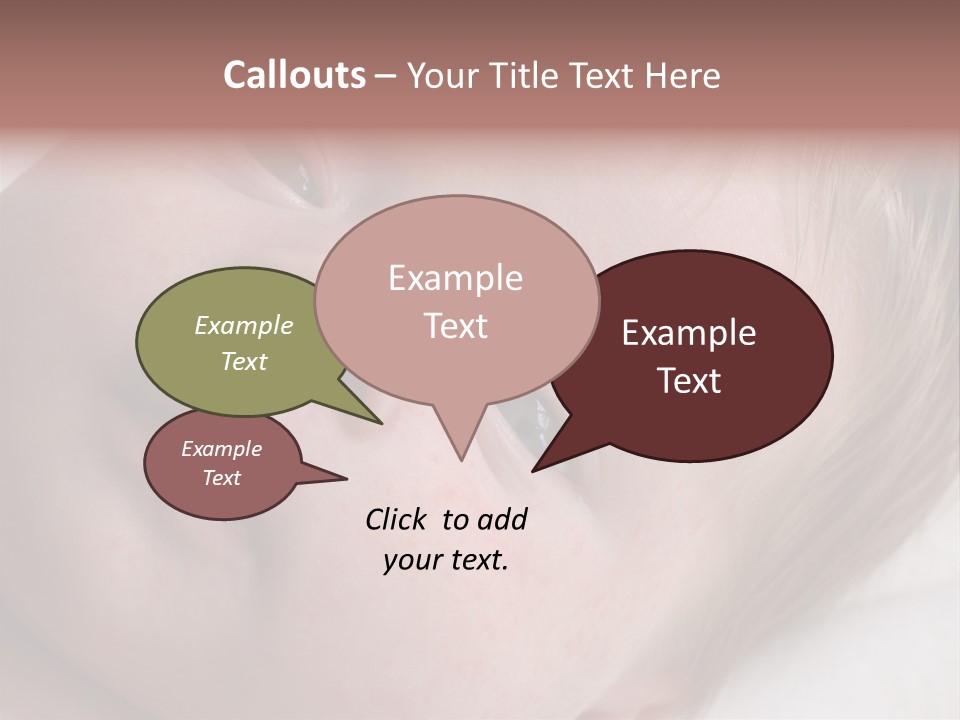 Baby With Rash PowerPoint Template