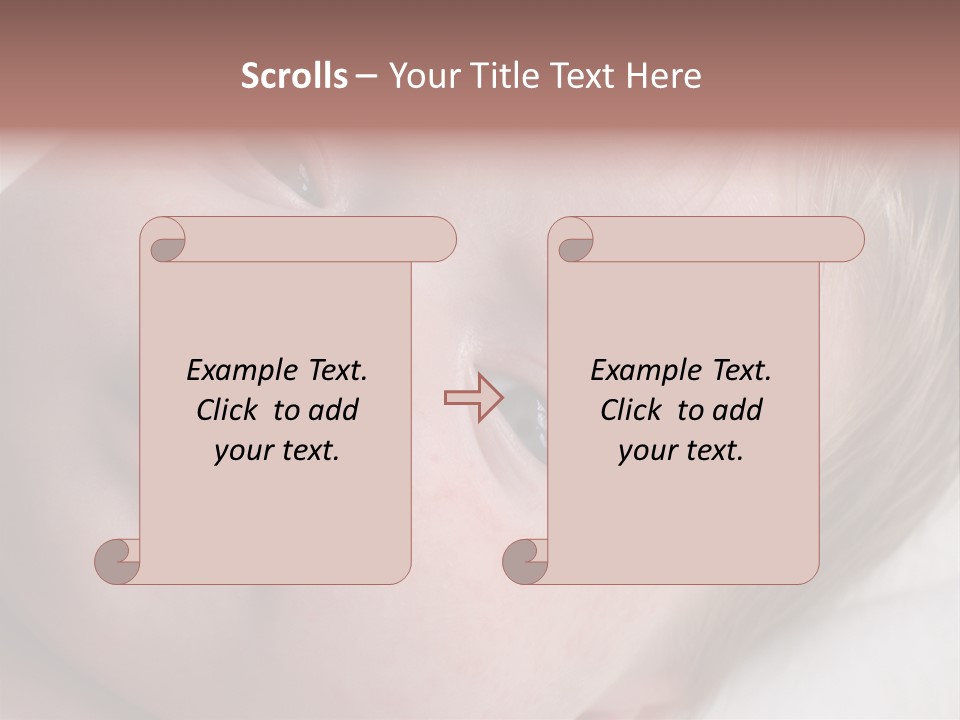 Baby With Rash PowerPoint Template