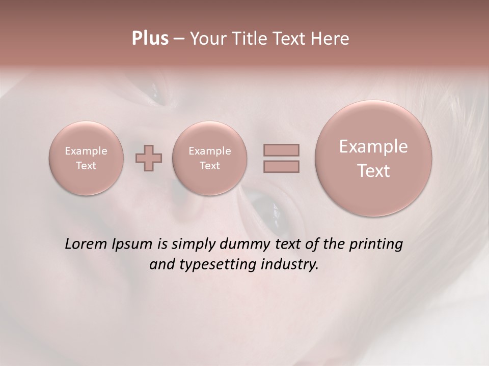 Baby With Rash PowerPoint Template