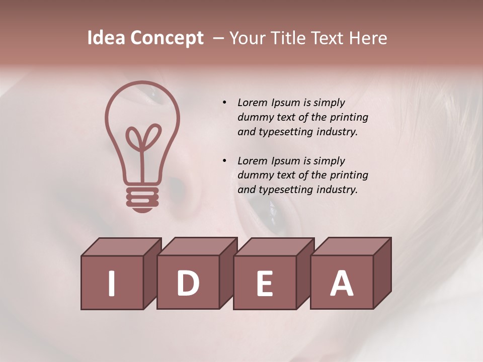 Baby With Rash PowerPoint Template