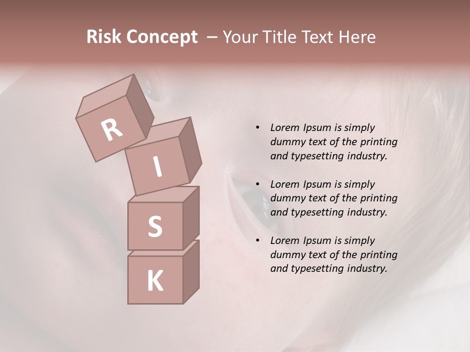 Baby With Rash PowerPoint Template