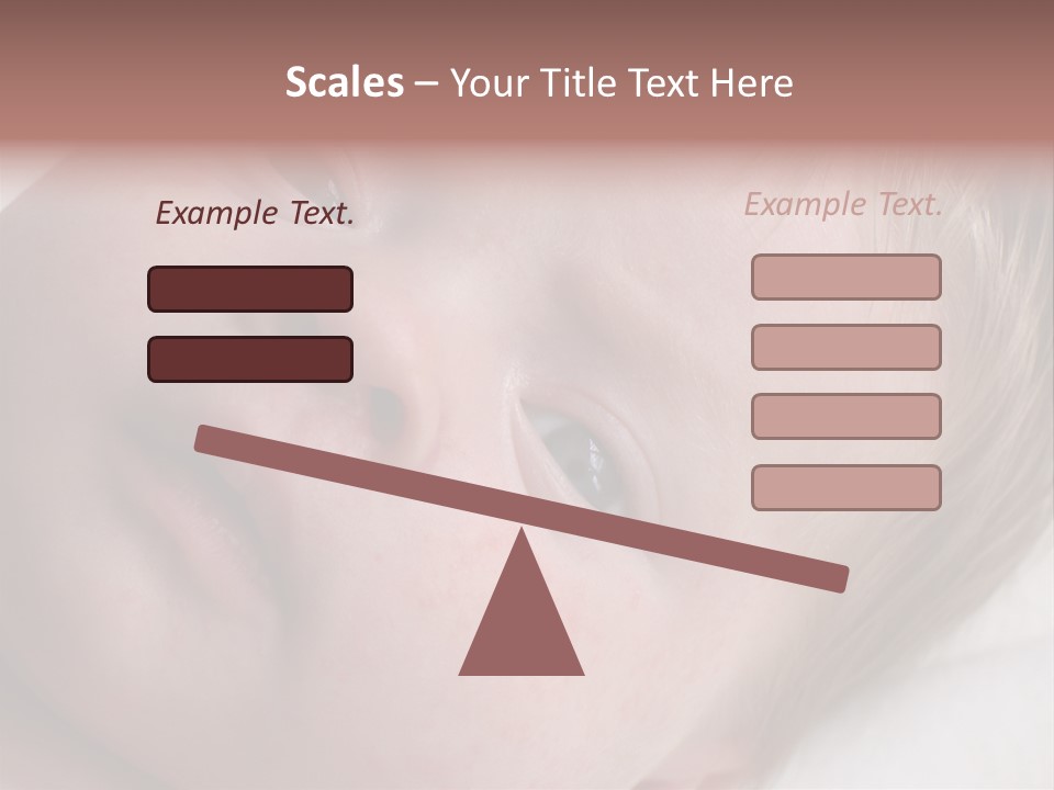 Baby With Rash PowerPoint Template