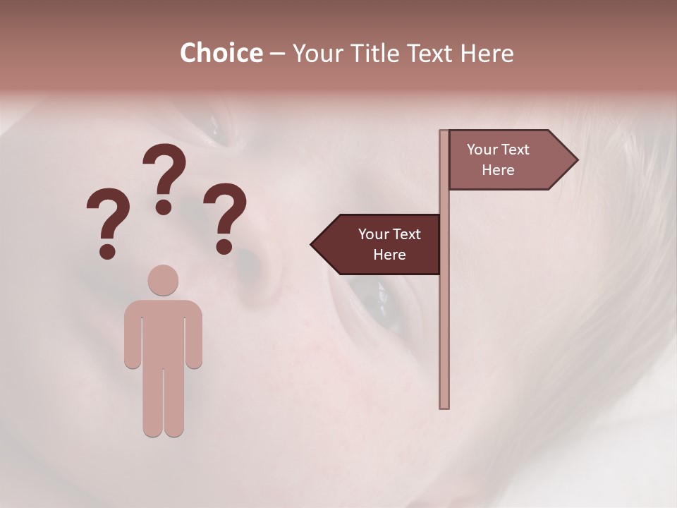 Baby With Rash PowerPoint Template