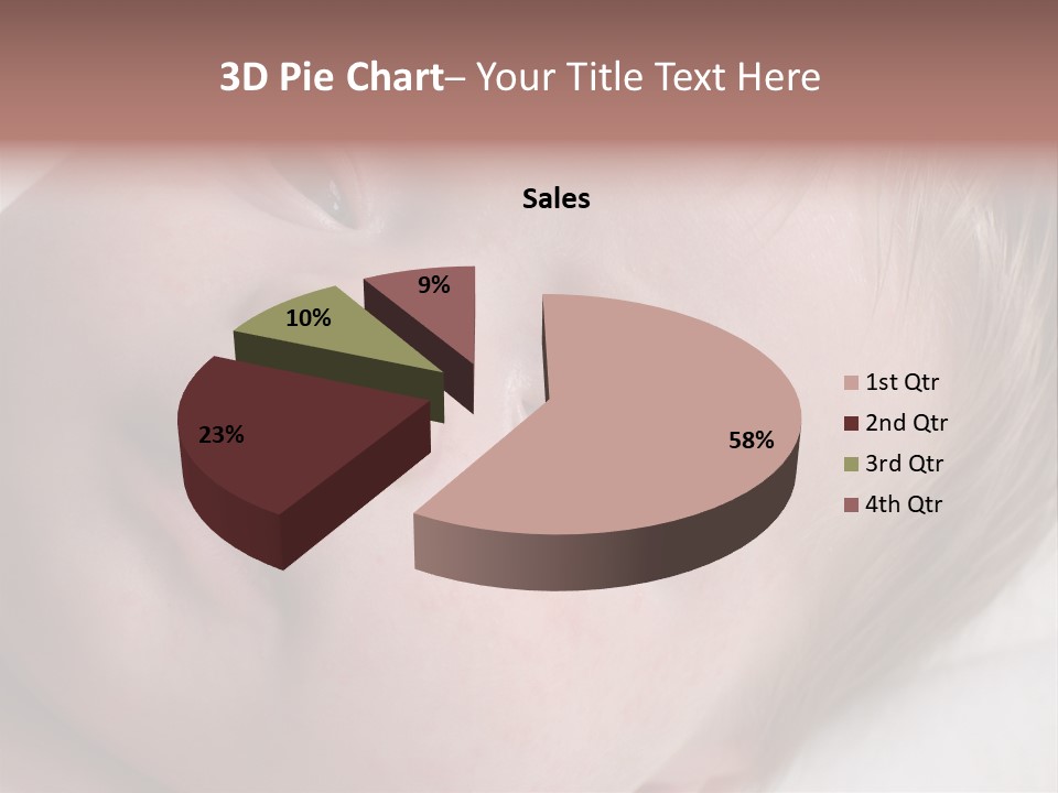 Baby With Rash PowerPoint Template