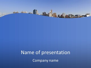 A Panoramic View Of Cincinnati Ohio PowerPoint Template