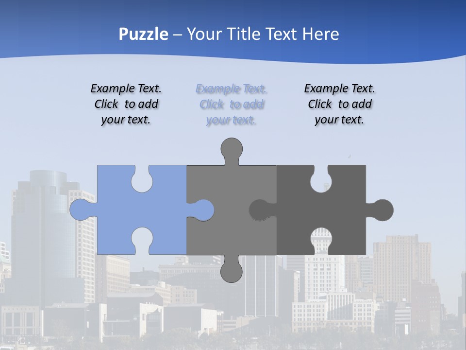 A Panoramic View Of Cincinnati Ohio PowerPoint Template