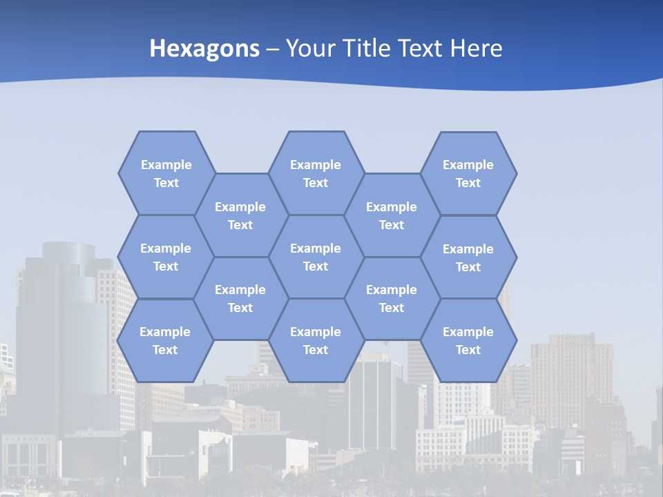 A Panoramic View Of Cincinnati Ohio PowerPoint Template
