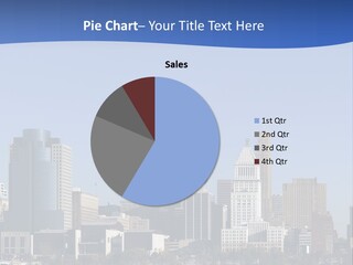 A Panoramic View Of Cincinnati Ohio PowerPoint Template