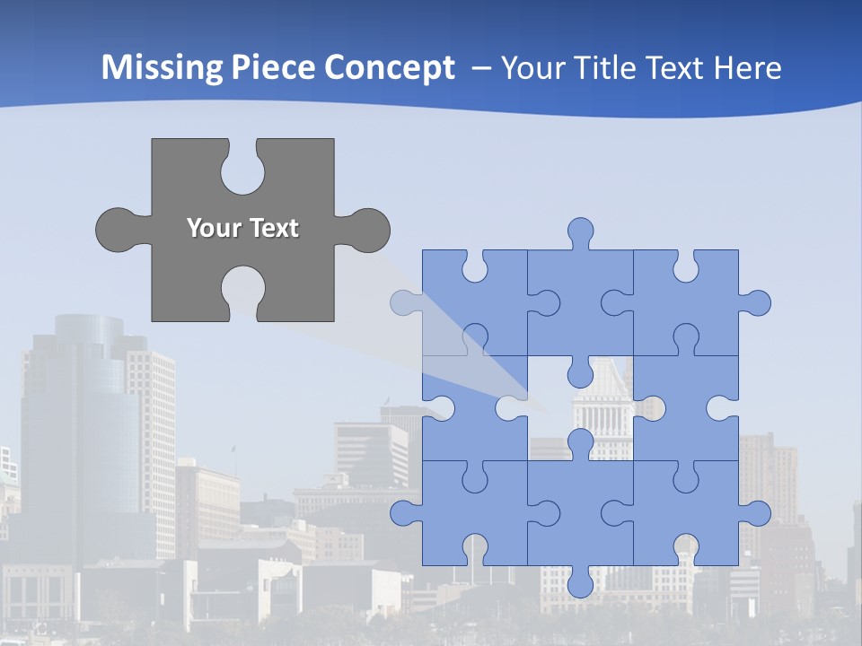 A Panoramic View Of Cincinnati Ohio PowerPoint Template