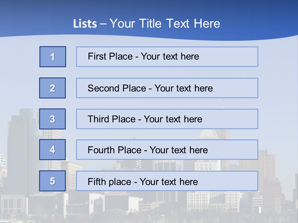 A Panoramic View Of Cincinnati Ohio PowerPoint Template