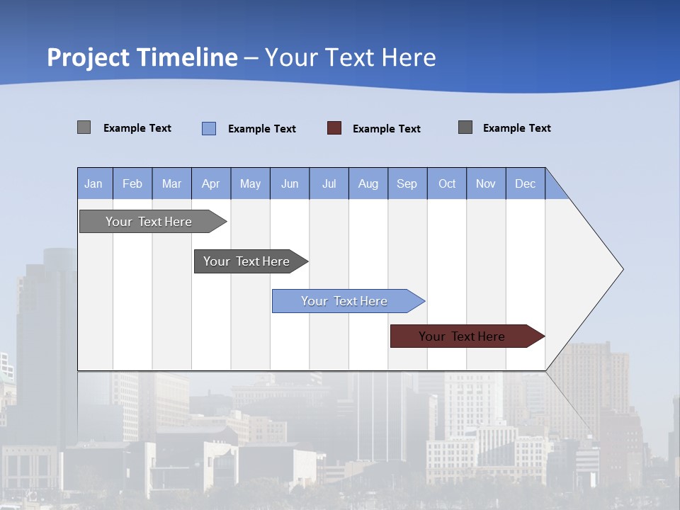 A Panoramic View Of Cincinnati Ohio PowerPoint Template