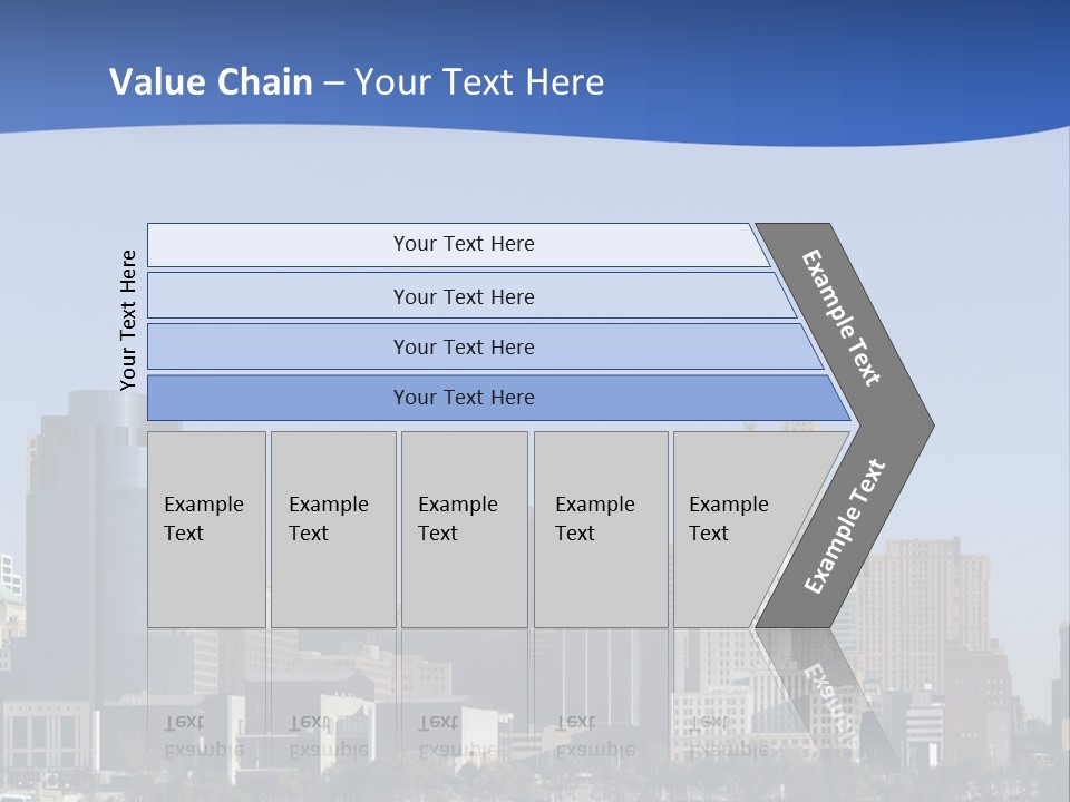 A Panoramic View Of Cincinnati Ohio PowerPoint Template