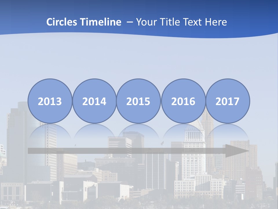 A Panoramic View Of Cincinnati Ohio PowerPoint Template
