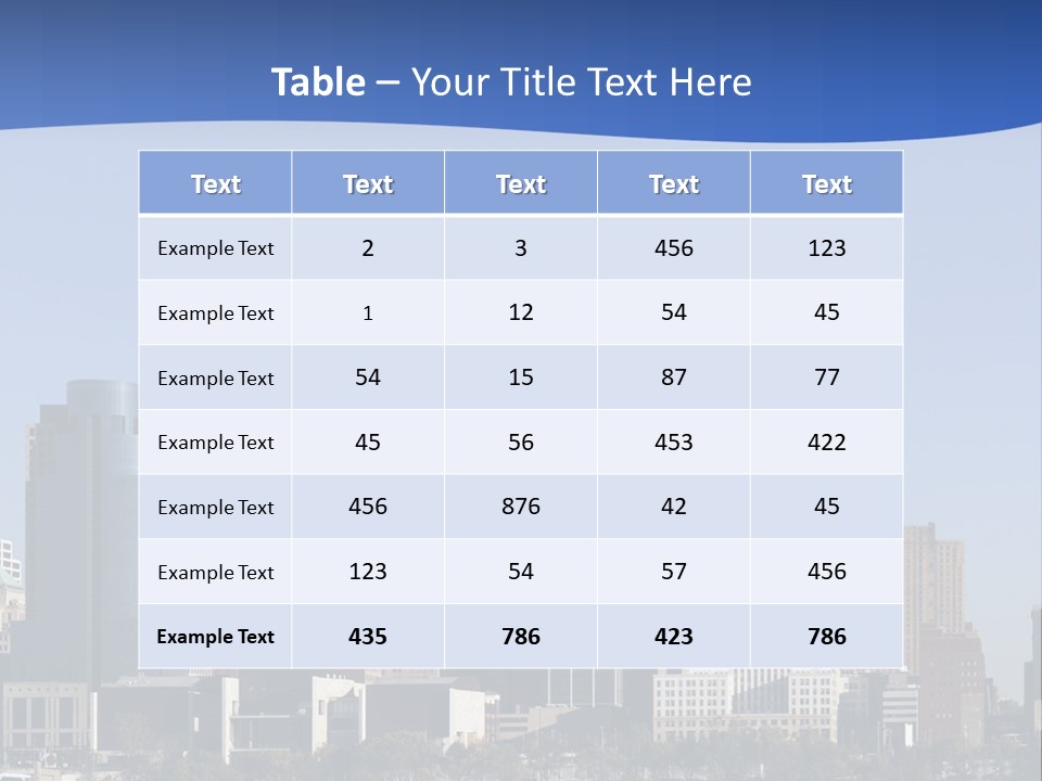 A Panoramic View Of Cincinnati Ohio PowerPoint Template
