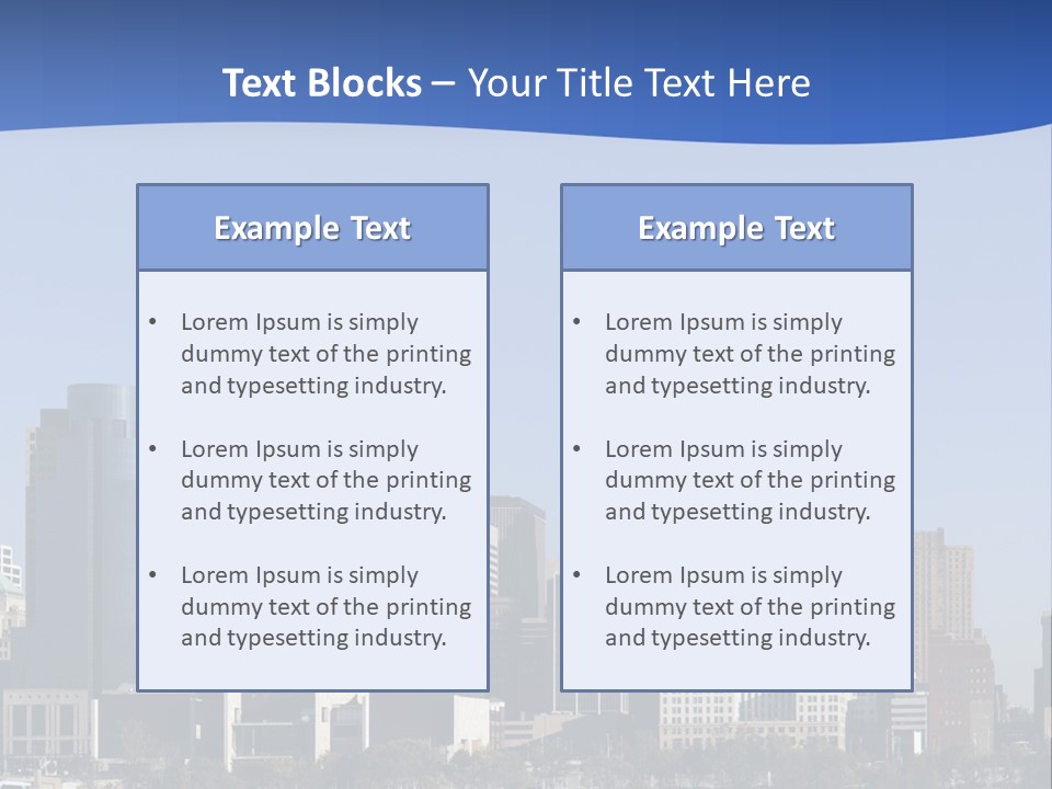 A Panoramic View Of Cincinnati Ohio PowerPoint Template