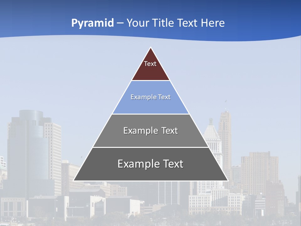 A Panoramic View Of Cincinnati Ohio PowerPoint Template