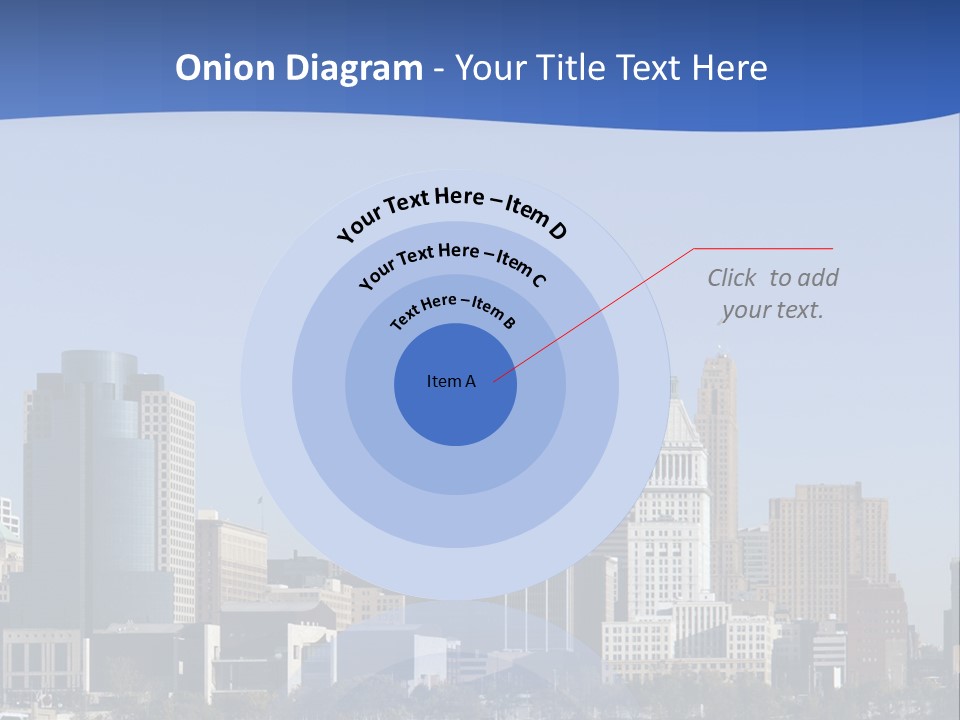 A Panoramic View Of Cincinnati Ohio PowerPoint Template
