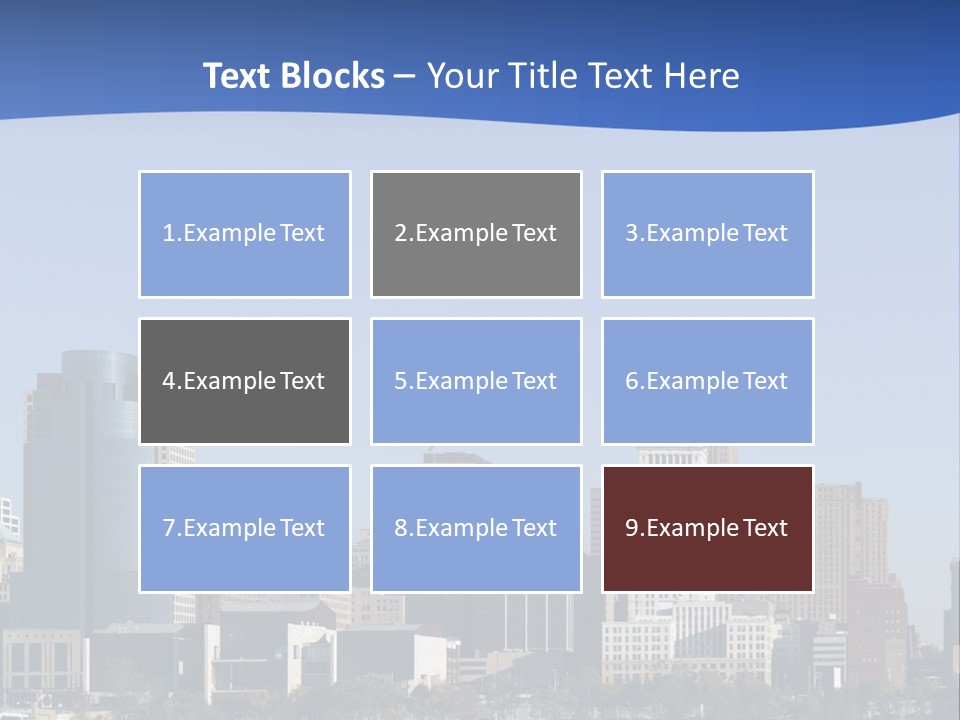 A Panoramic View Of Cincinnati Ohio PowerPoint Template