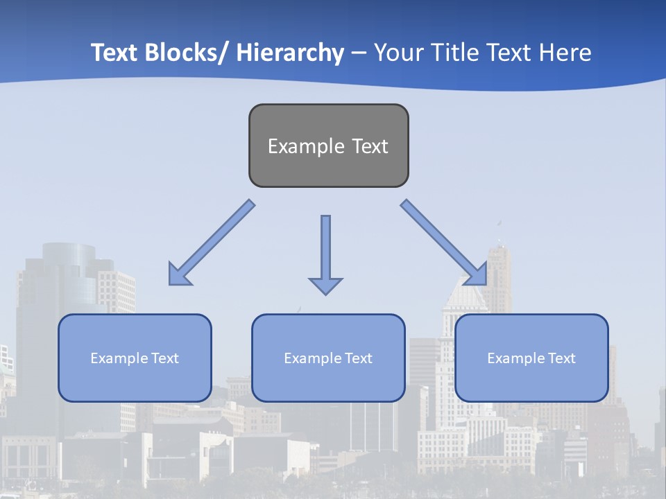 A Panoramic View Of Cincinnati Ohio PowerPoint Template