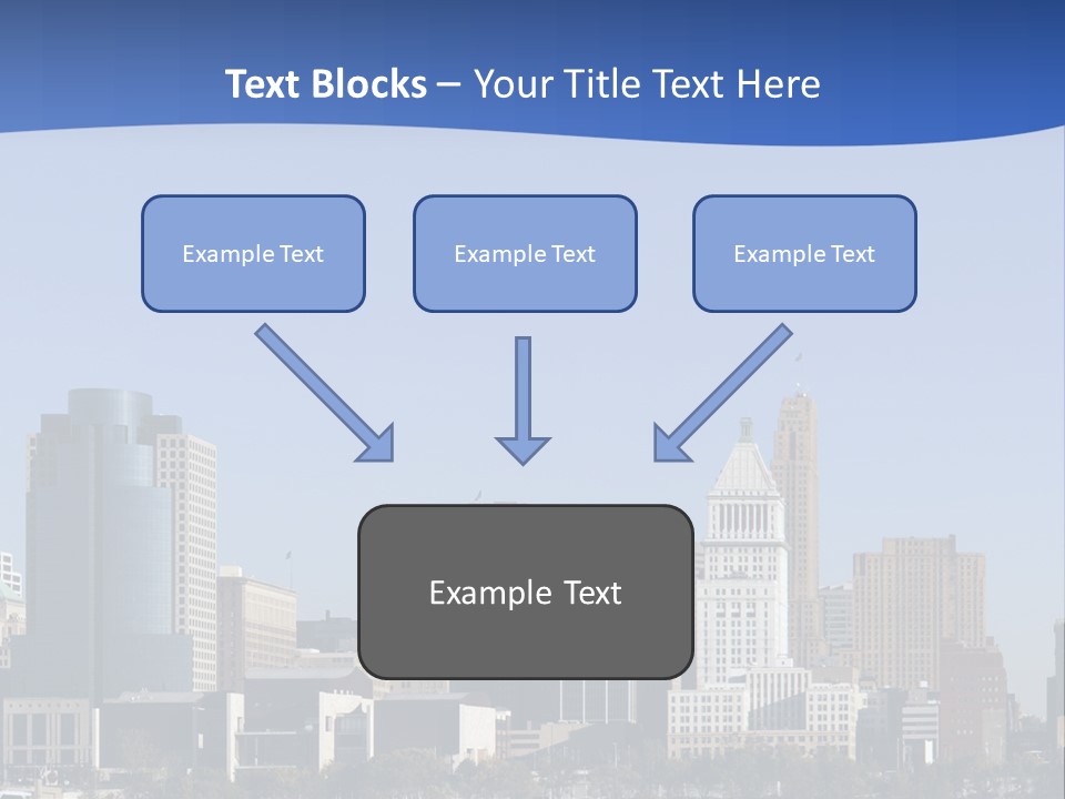 A Panoramic View Of Cincinnati Ohio PowerPoint Template
