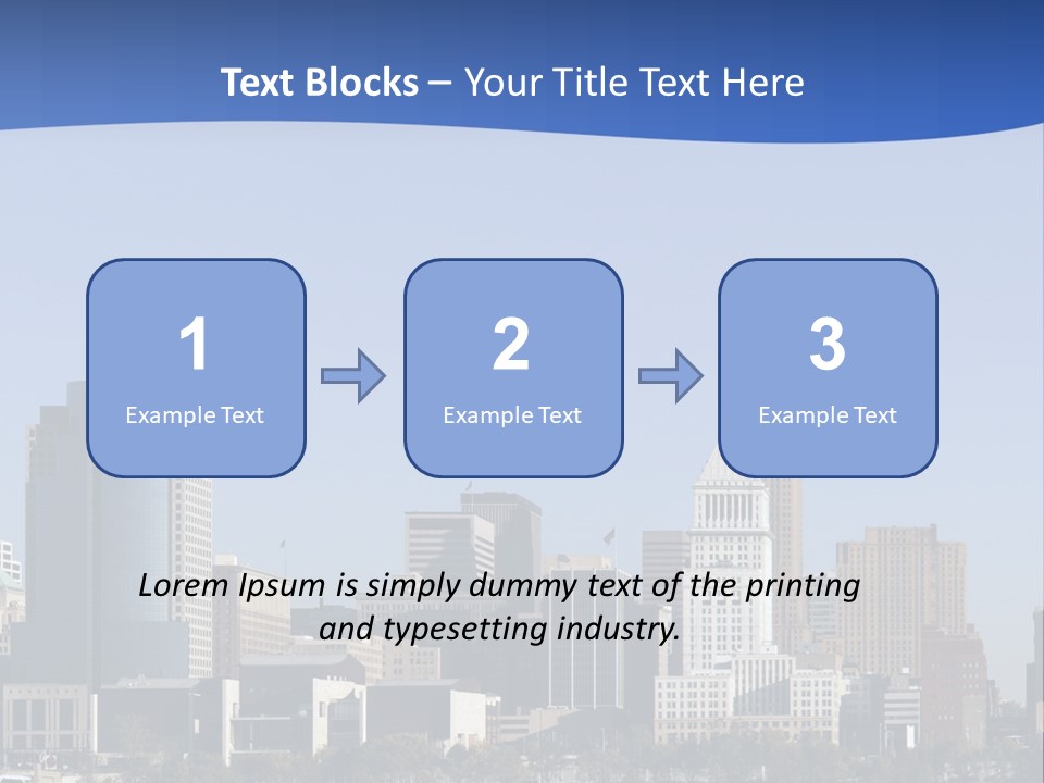 A Panoramic View Of Cincinnati Ohio PowerPoint Template