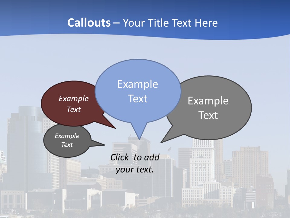 A Panoramic View Of Cincinnati Ohio PowerPoint Template