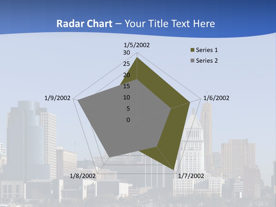 A Panoramic View Of Cincinnati Ohio PowerPoint Template