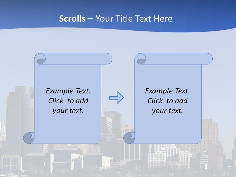 A Panoramic View Of Cincinnati Ohio PowerPoint Template