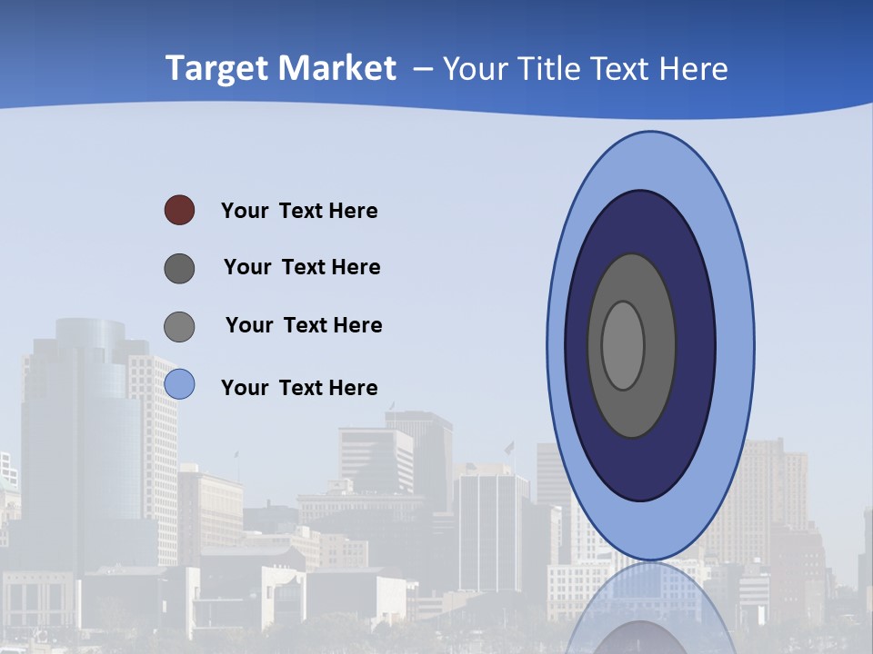 A Panoramic View Of Cincinnati Ohio PowerPoint Template