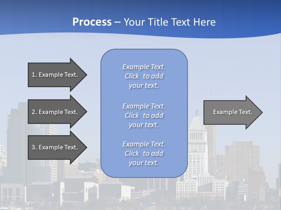 A Panoramic View Of Cincinnati Ohio PowerPoint Template