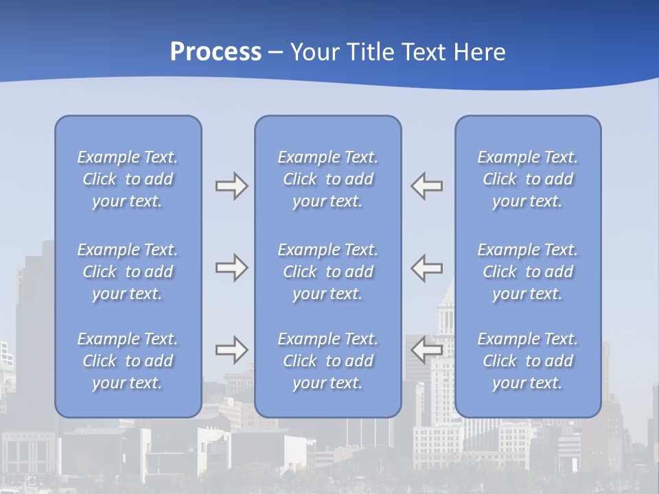 A Panoramic View Of Cincinnati Ohio PowerPoint Template