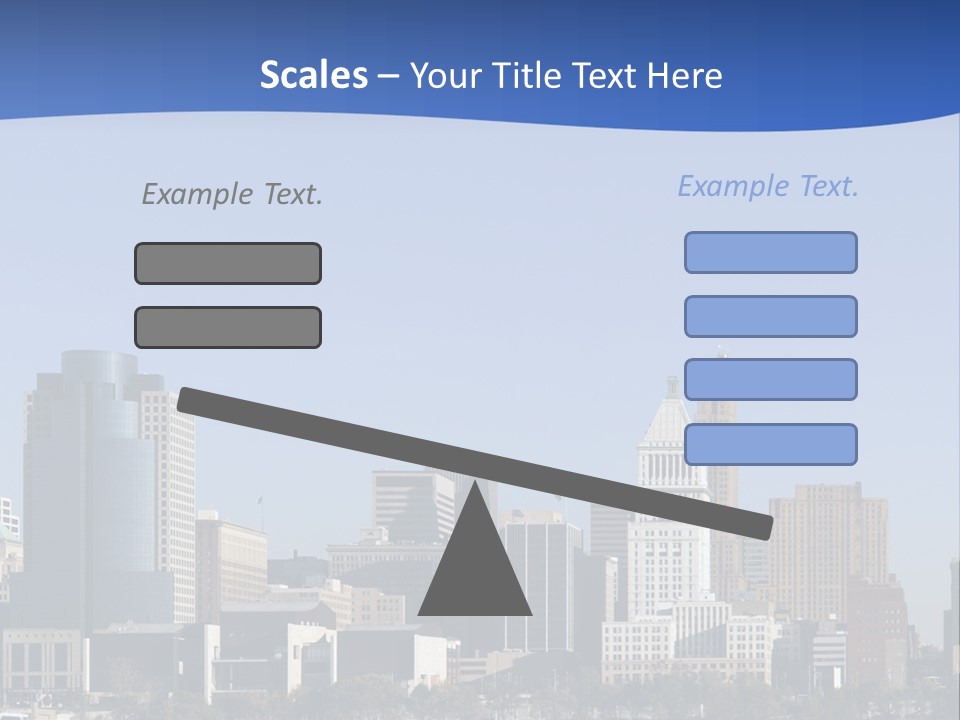 A Panoramic View Of Cincinnati Ohio PowerPoint Template