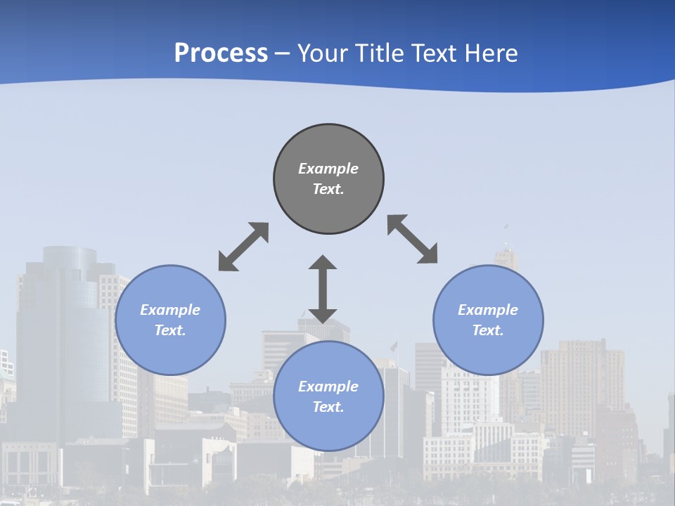 A Panoramic View Of Cincinnati Ohio PowerPoint Template