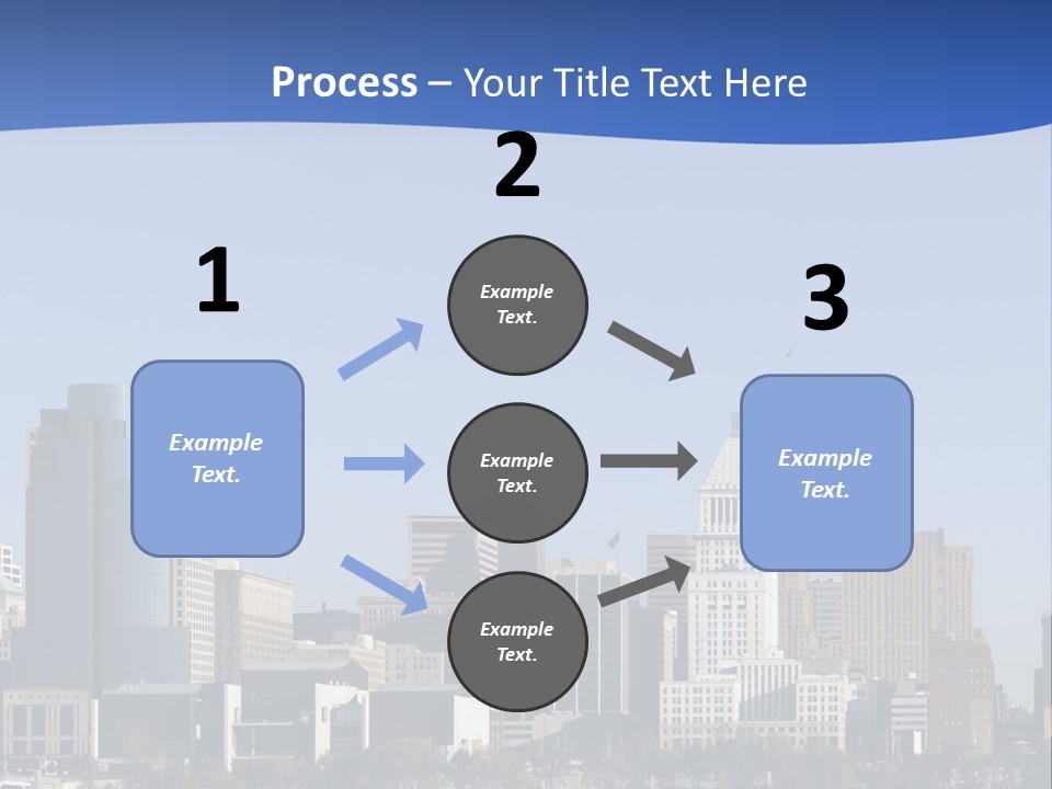 A Panoramic View Of Cincinnati Ohio PowerPoint Template