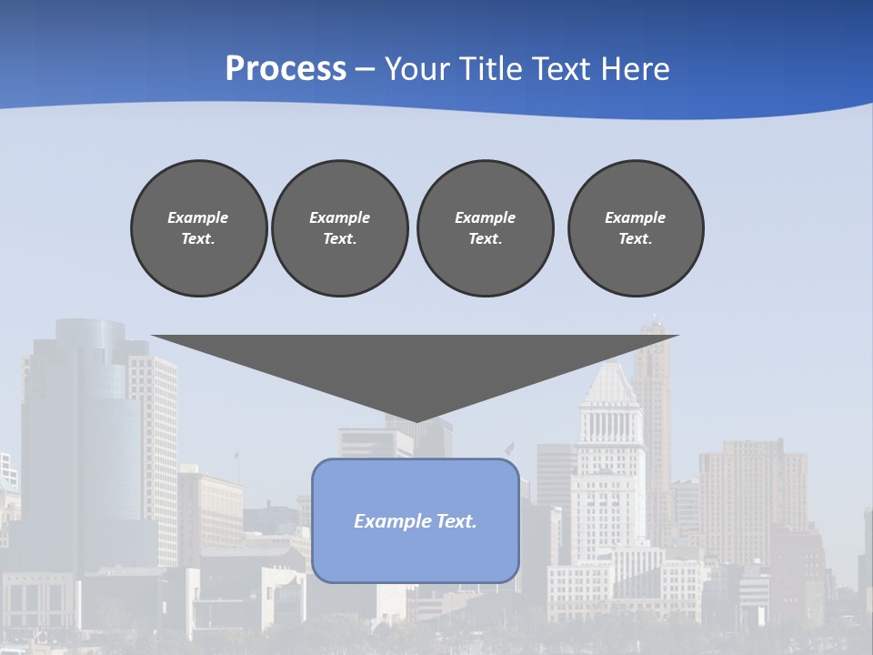 A Panoramic View Of Cincinnati Ohio PowerPoint Template