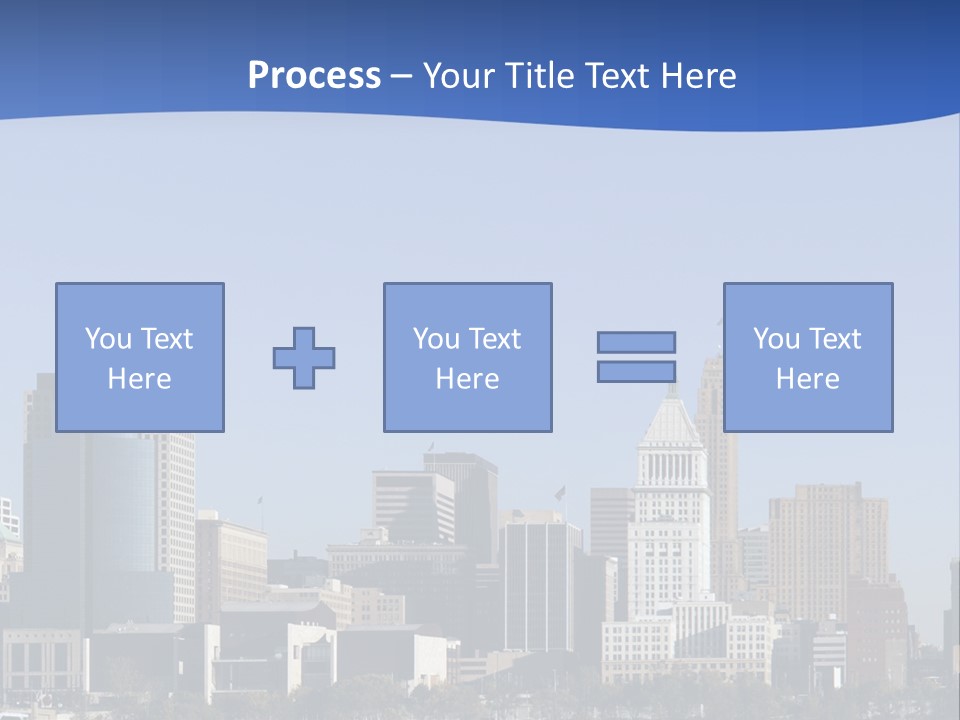 A Panoramic View Of Cincinnati Ohio PowerPoint Template