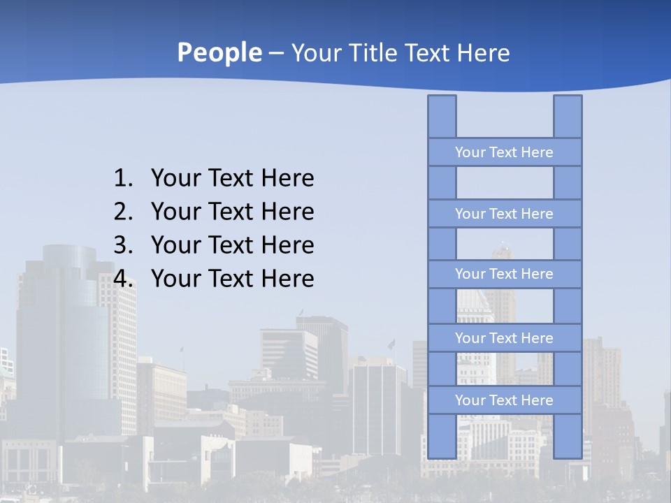 A Panoramic View Of Cincinnati Ohio PowerPoint Template