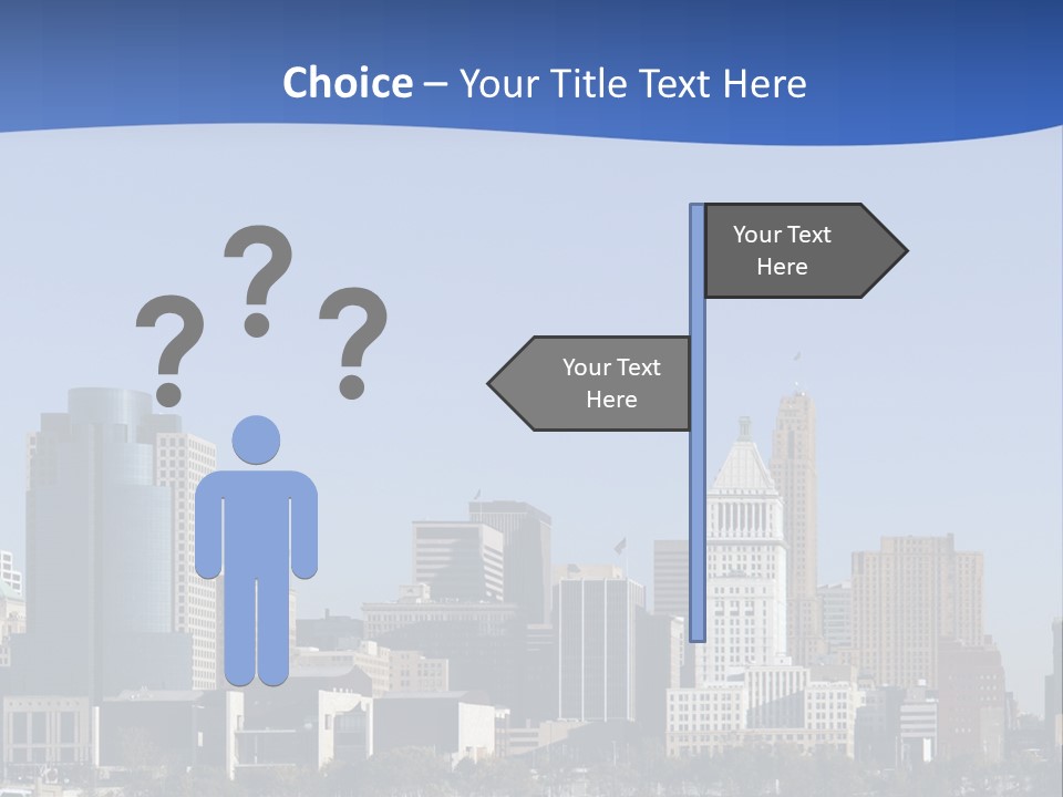 A Panoramic View Of Cincinnati Ohio PowerPoint Template