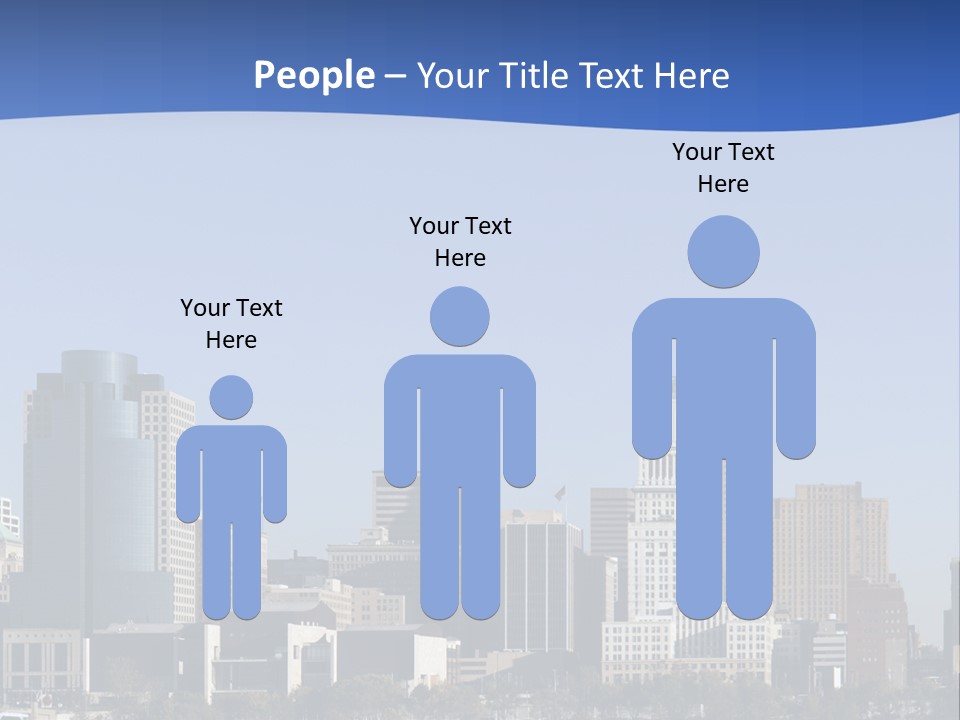 A Panoramic View Of Cincinnati Ohio PowerPoint Template