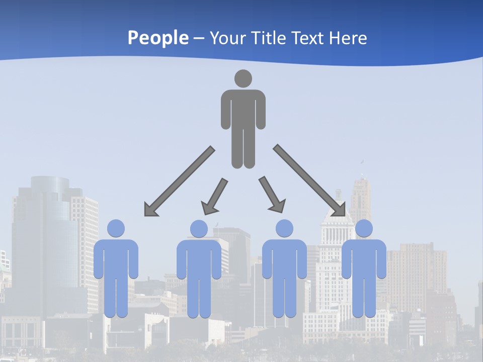 A Panoramic View Of Cincinnati Ohio PowerPoint Template