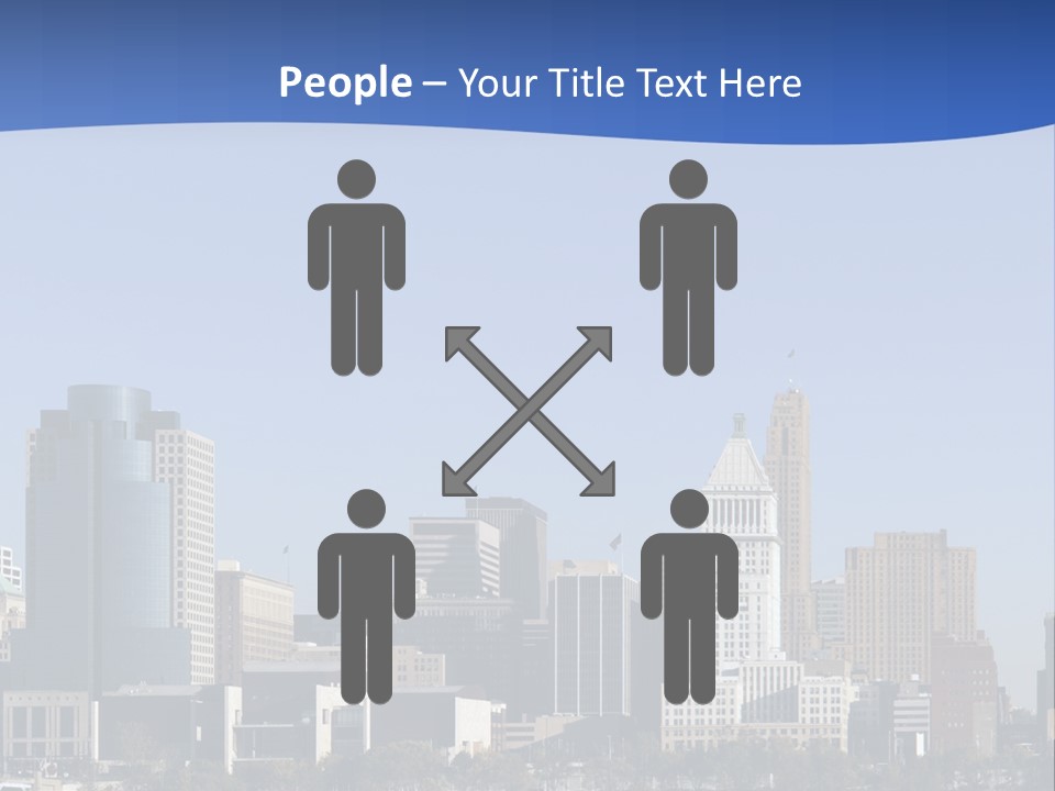 A Panoramic View Of Cincinnati Ohio PowerPoint Template