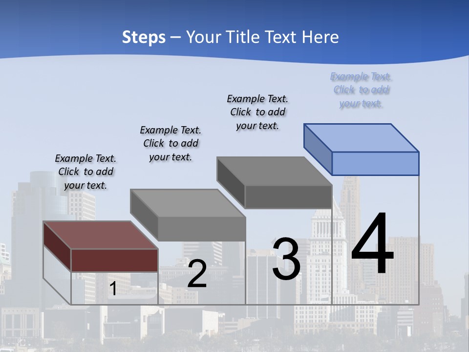 A Panoramic View Of Cincinnati Ohio PowerPoint Template
